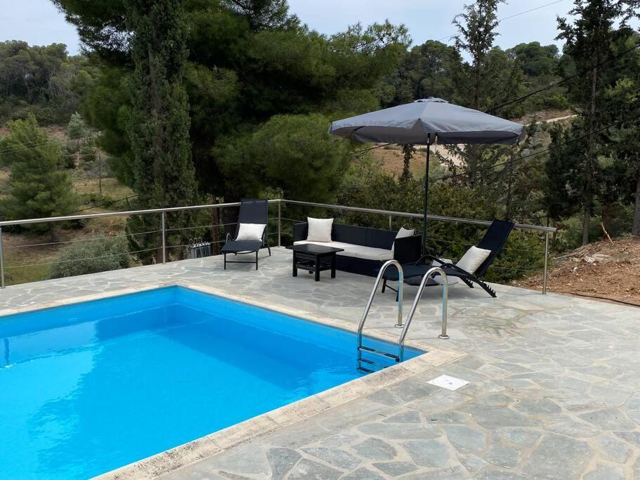 Retreat Villa By The Sea With Pool In פורטו הלי מראה חיצוני תמונה